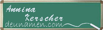 Annina Kerscher Visitenkarte